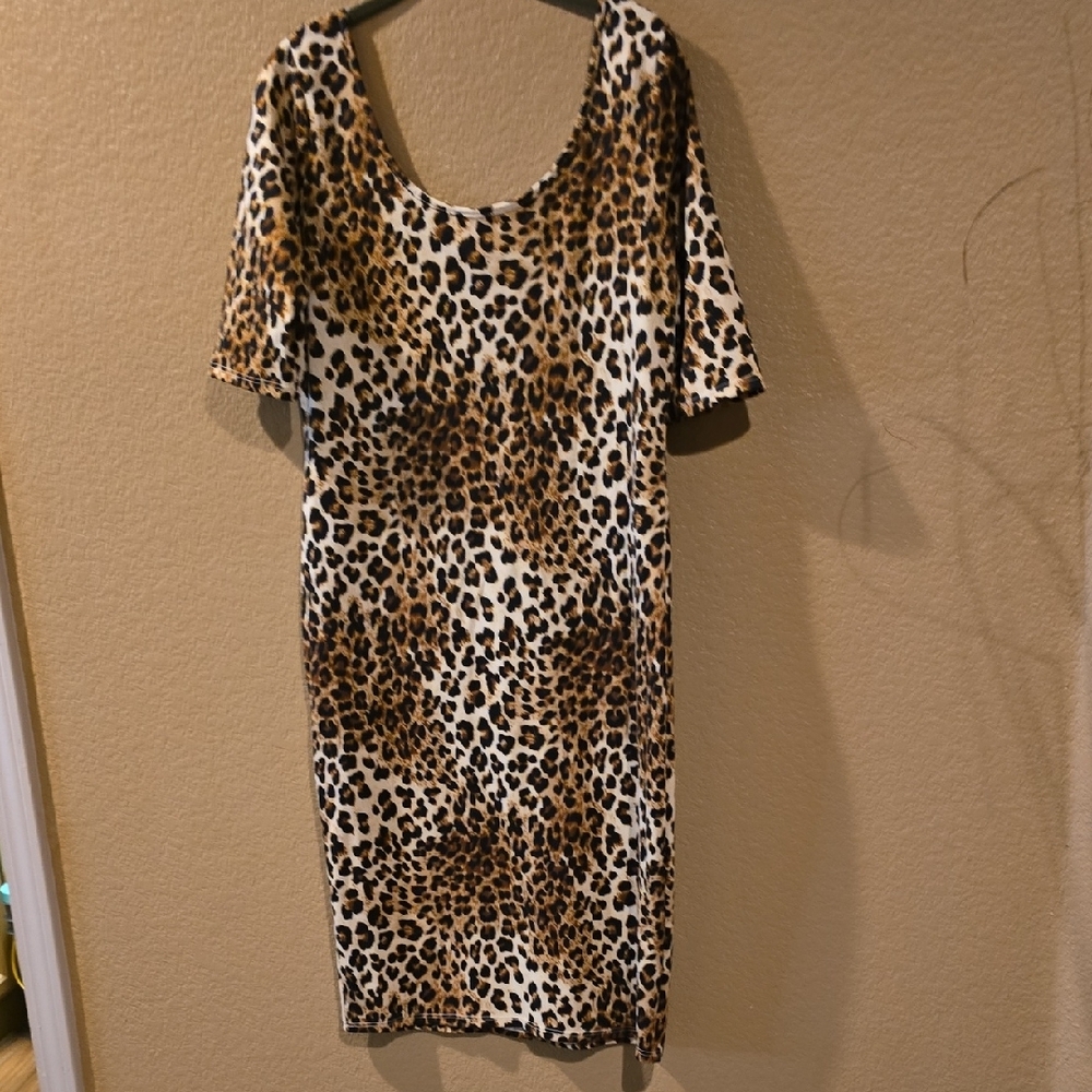 ALLOY Leopard Print Women's Dress SIZE XL